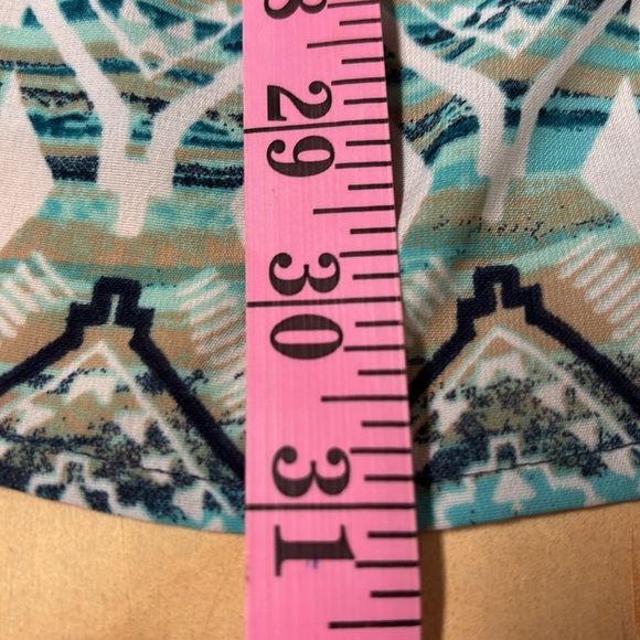 Catherines Button Up Blouse/Top Native American Print Design Size 2X (22/24) - Picture 11 of 12